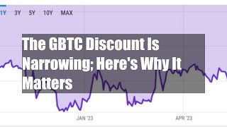 The GBTC Discount Is Narrowing; Here's Why It Matters