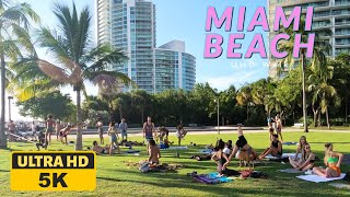 Miami Beach 4K Walk. Walking Tour of South of Fifth.