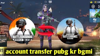 how to transfer your pubg kr korean account to bgmi mobile india how to transfer pubg kr bgmi