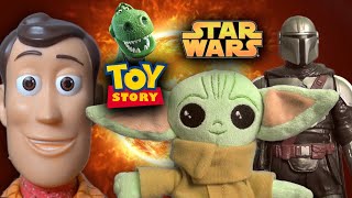 Toy Story | Baby Yoda Grogu Joke School Training | Woody Rex Fortnite Mando Mandalorian #SHORTS 4