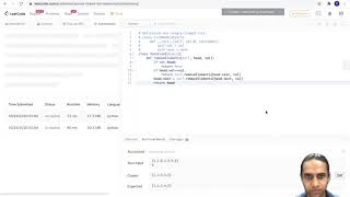 Leetcode 203 : Remove Linked List elements ( Recursive and iterative solution )