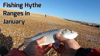 Shore Fishing UK  | Fishing Hythe Ranges in The Winter Sun | Hythe, Kent