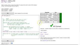 Codingbat - extra_end (Python)