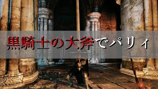 黒騎士の大斧で『ツヴァイ』をパリィする│ダークソウル２ #shorts