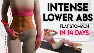 INTENSE LOWER ABS FAT BURN in 14 Days | 5 min Home Workout