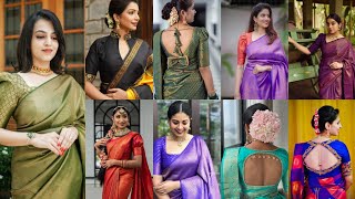 100 Latest Blouse Designs For Silk Sarees 2024|| Silk Saree Blouses 2025|#Latest Blouse Designs 2024