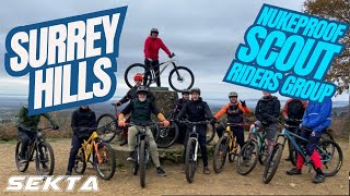 SURREY HILLS MTB💥Nukeproof Scout Riders Group Hardtailing in the hills (Peaslake Raw and uncut)