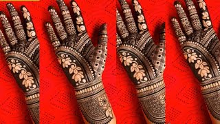 New Latest Easy Arabic Mehndi Design/Simple bridal mehndi/Mehandi Design/fullhand simple easy mehndi