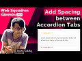 Elementor - Add Spacing between Accordion Tabs