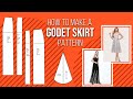 Pattern For Skirt With Godets | Pattern Drafting | Fashion Design