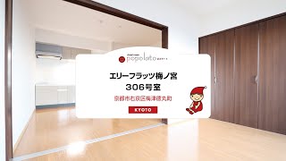 [京都市右京区][松尾大社駅]広々使いたい方にぜひ!リノベーション済の1LDK!エリーフラッツ梅ノ宮306