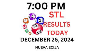 STL NUEVA ECIJA 3rd Draw Result Today 7:00 PM Draw Result Philippines December 26, 2024