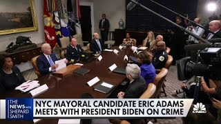 President Joe Biden meets with police chiefs and mayors to combat crime wave