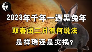 2023年千年一遇黑兔年，双春闰二月有何说法？是祥瑞还是灾祸？【老K探长】