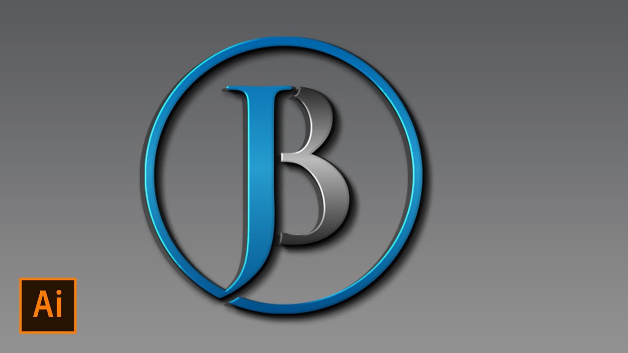 JB Logo Design In Illustrator Cc - YouTube