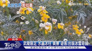 武陵限定「水晶冰柱」美景 遊客:台版冰雪奇緣｜TVBS新聞@TVBSNEWS02