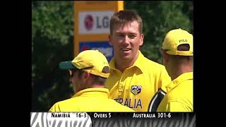 Glenn McGrath creates history 2003 Cricket World Cup Australia VS Namibia