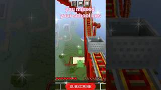 pov : when you missed your school bus #shorts #minecraft #dream #shortsfeed #viral #trending