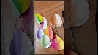 #Easy leaf painting ||#wall hanging craft ||#peepal leaf painting ||