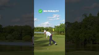 Can you clear the path for your friend's chip shot? It depends! Here's how this rule of #golf works