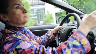 Christiana Figueres test-drives hydrogen car at UN climate conference in Bonn