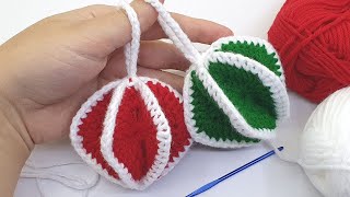 How to crochet a Bauble || Christmas Decorations || Holiday Ornaments || Winter crochet tutorial