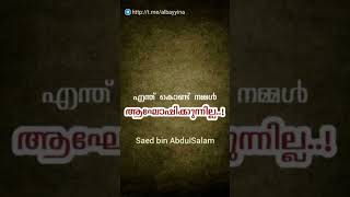 എന്തുകൊണ്ട് നമ്മൾ ആഘോഷിക്കുന്നില്ല...! Saed bin AbdulSalam #status #statusvideo #shortsvideo