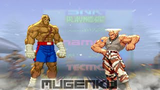 Sagat vs Guile. Capcom Street Fighter MUGEN Battle