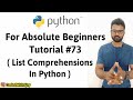 Python Comprehensions | Python Tutorials For Absolute Beginners In Hindi #73