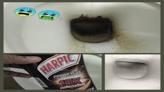 Harpic. The Thickest Limescale Ever! Extreme Clean A Filthy Toilet