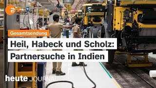 heute journal vom 24.10.2024 Lindner im Interview, Indien-Reise von Scholz, Ende des Brics-Gipfels