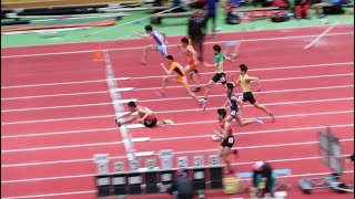 U16男子60ｍハードル予選全組　2020全日本室内陸上