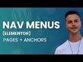 How to Create Navigation Menus in WordPress (Elementor) | Pages + Anchor Links