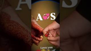 New top copal name letter your name ♥♥ A + S ♥♥.....#love #lovesong #newlovesong #shortvideo #short