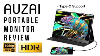 AUZAI Portable Monitor - Transform Your Mobile Screen To Full HD 1080p With HDR Display Technology