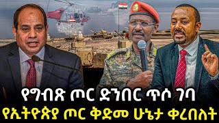 Ethiopia - የግብጽ ጦር ድንበር ጥሶ ገባየኢትዮጵያ ጦር ቅድመ ሁኔታ ቀረበለት