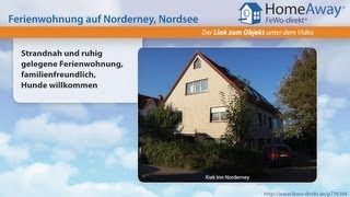 Norderney: Strandnah und ruhig gelegene Ferienwohnung, familienfreundlich - FeWo-direkt.de Video