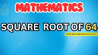 How to find square root of 64 by factorization method | square root of 64