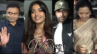 Rashmika❤, Vamshi, Vikram Prabhu, Ganesh Venkatram at Varisu Celebrity Premiere