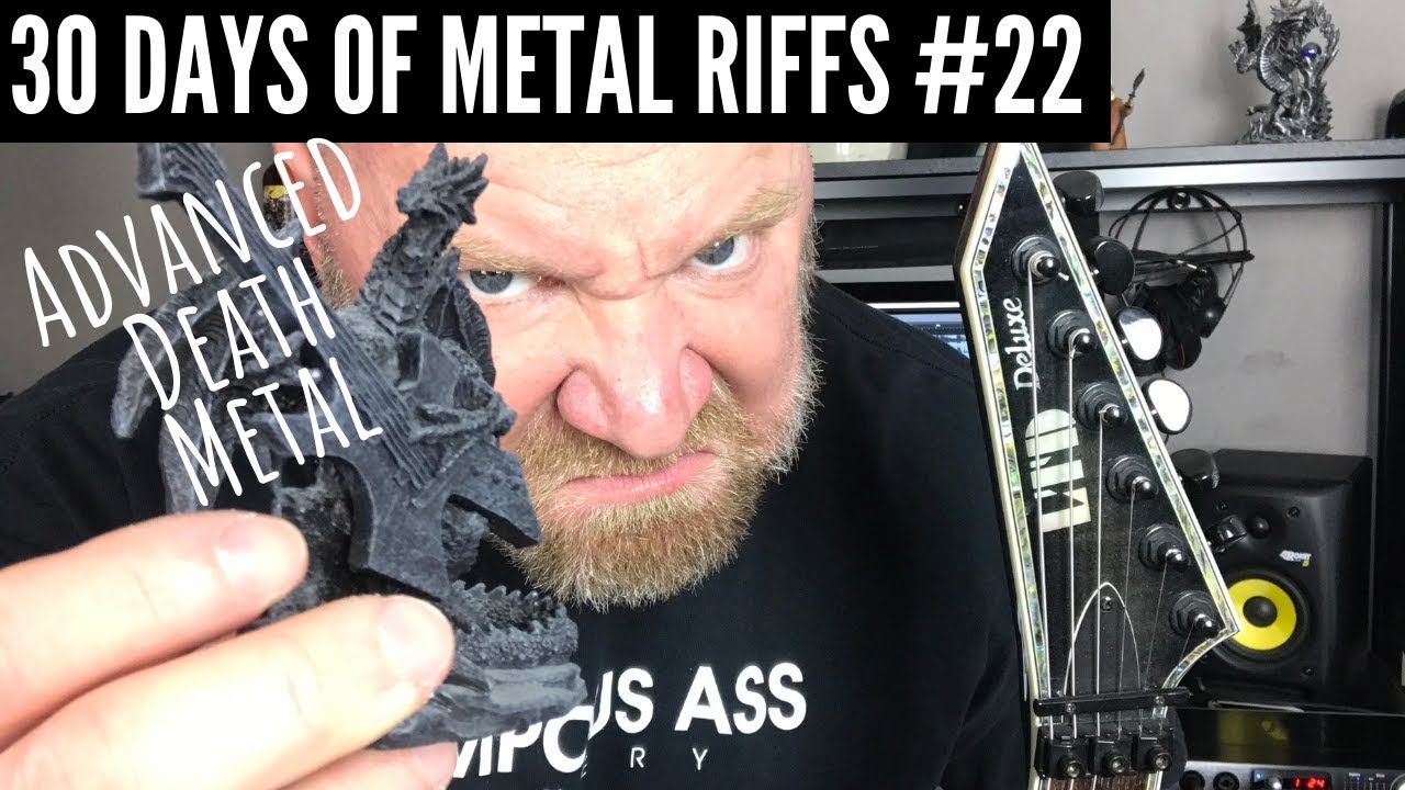 #22 - Advanced Death Metal Riff: 30 Days Of Metal Riffs Series - YouTube