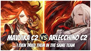 Mavuika C2 Vs Arlecchino C2 - Who is your choice? | Genshin Impact