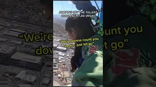 Jumping Off The Tallest Building In Las Vegas. Skyjump, The Strat #shorts