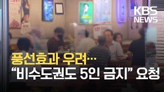 풍선효과 우려…“비수도권도 4명까지만” 요청 / KBS 2021.07.16.