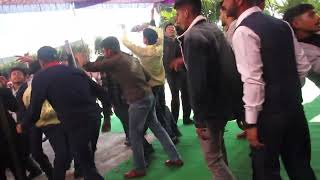 Dancing Guys on the floor on the Occasion of Farewell at R.S.Golden HSS Kharote More Kathua