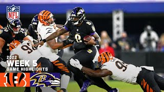 Cincinatti Bengals vs. Baltimore Ravens | 2022 Week 5 Highlights