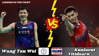 Men's Singles | Kunlavut Vitidsarn (THA) vs Wang Tzu Wei (TPE) | Badminton 2025