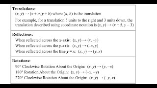 Coordinate Notation with Transformations