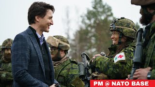 Canada Pm Justin Trudeau Visit NATO Base In Latvia | Russia Ukraine Live | Nato Base Camp Europe