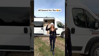 Here’s a 60 second van tour of our dream van🥹🚐 let us know your ?s #vanbuild #va