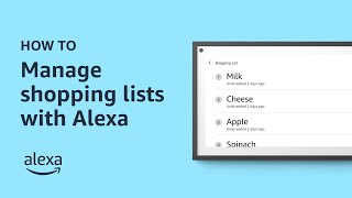 How to manage shopping lists with Alexa | Amazon Echo | Tips & Tricks